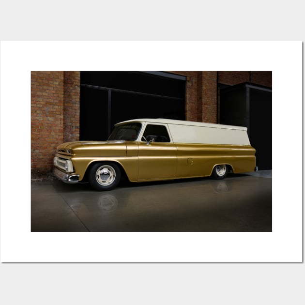 1965 chevrolet suburban panel - truck xxl Wall Art by hottehue